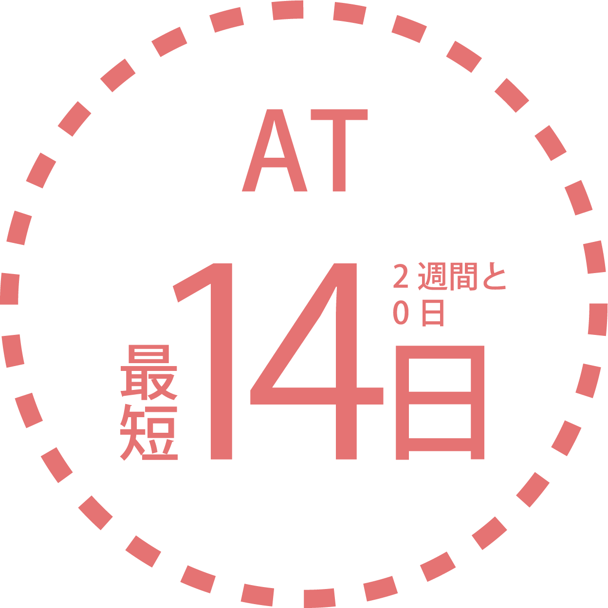 AT最短14日間